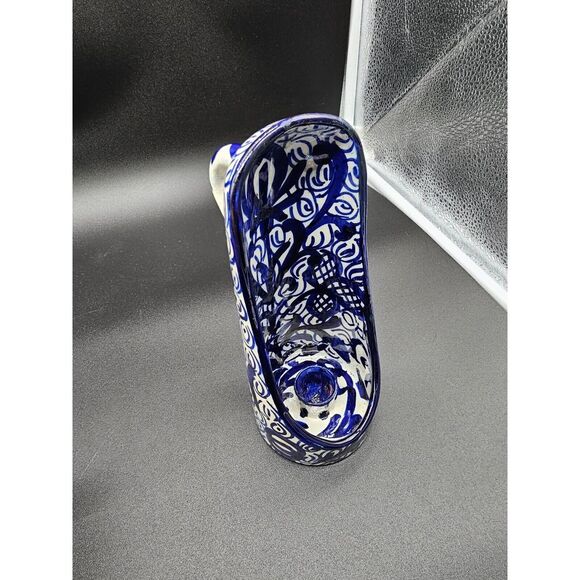 Other - Mallorca Handle Painted Ceramic Candle Lantern